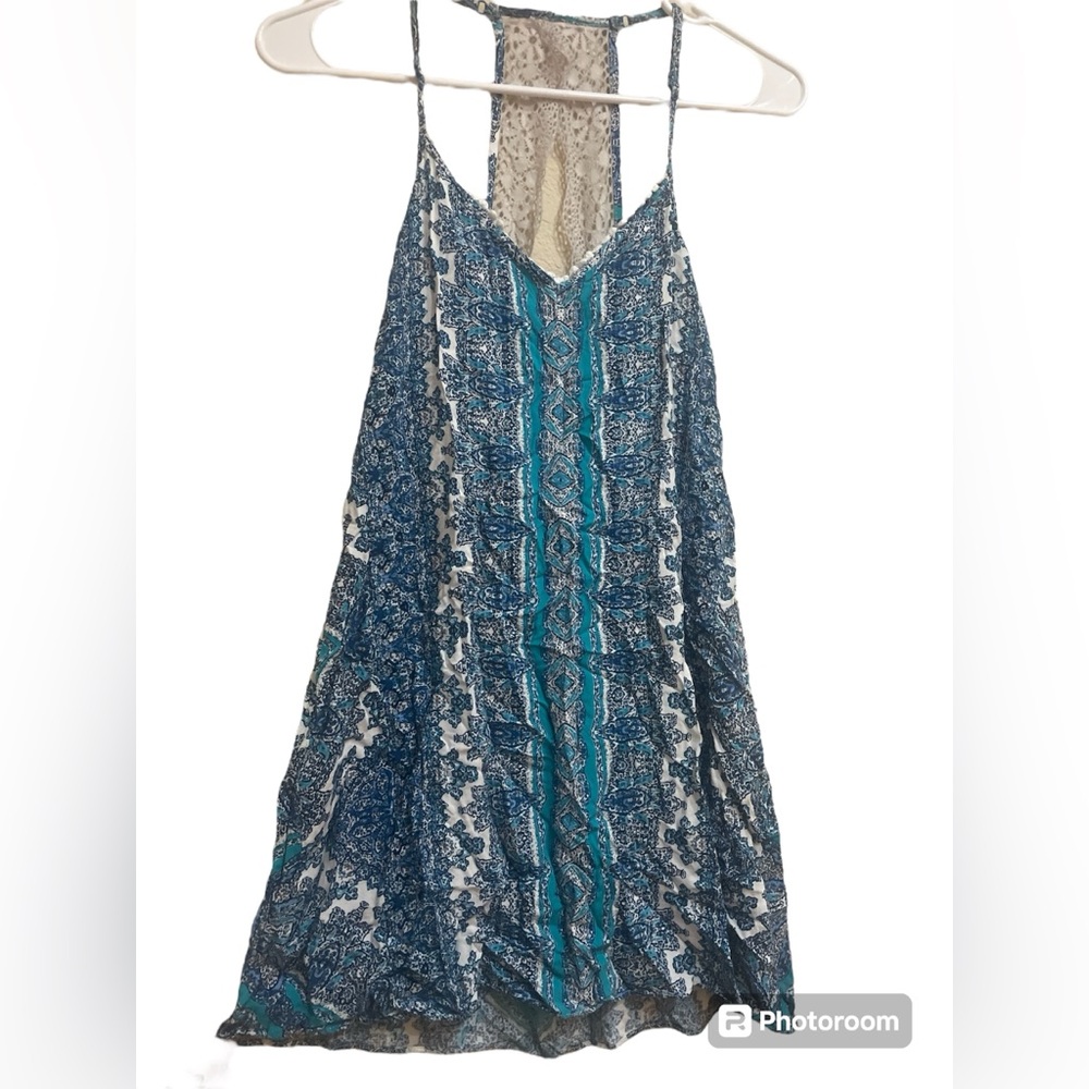 In Bloom by Jonquil Paisley Chemise Sz Small Bohemian High Low tank top